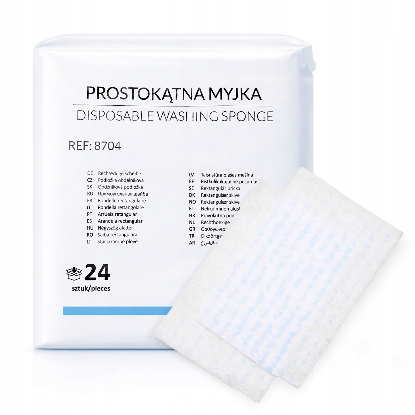 SINMED Myjka jednorazowa do mycia chorych ścierka nasączona mydłem 24 szt