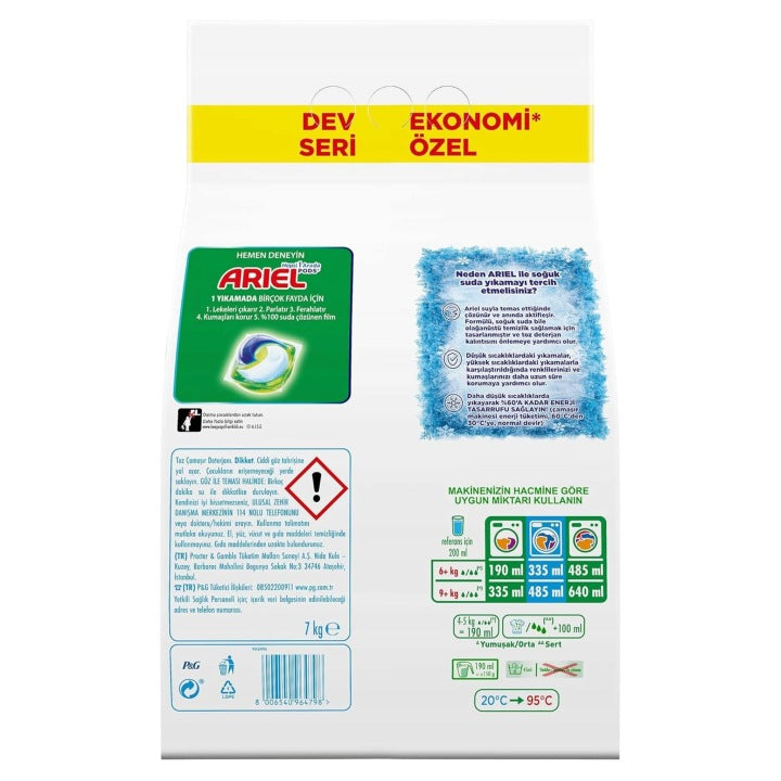 Uniwersalny Proszek do prania bieli i koloru Ariel 2w1 Mountain Spring 7 kg