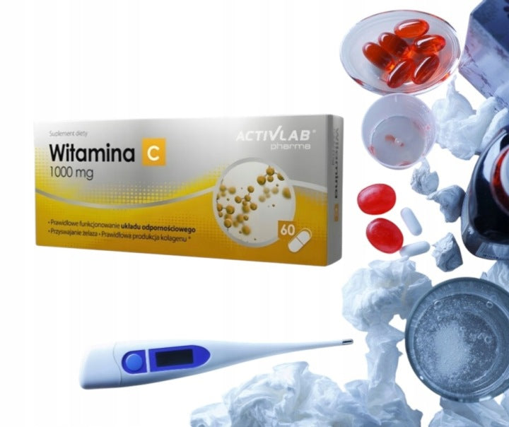 Witamina C 1000 mg 60 kapsułek Activlab Odporność wzmocnienie