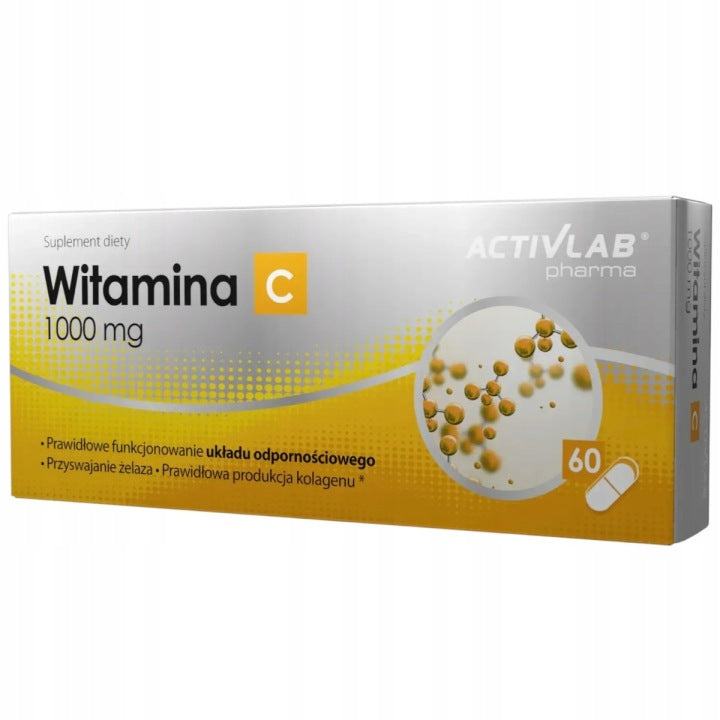 Witamina C 1000 mg 60 kapsułek Activlab Odporność wzmocnienie