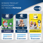 10 szt. - Pieluchy dla dorosłych  (do 10h ochrony) - KAREIN Classic