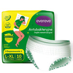 10 szt. - Nocne majtki chłonne menstruacyjne antybakteryjne dla kobiet - EVEREVE