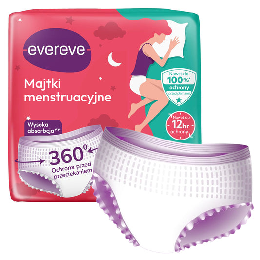 10 szt. - Majtki chłonne menstruacyjne dla Kobiet  - EVEREVE