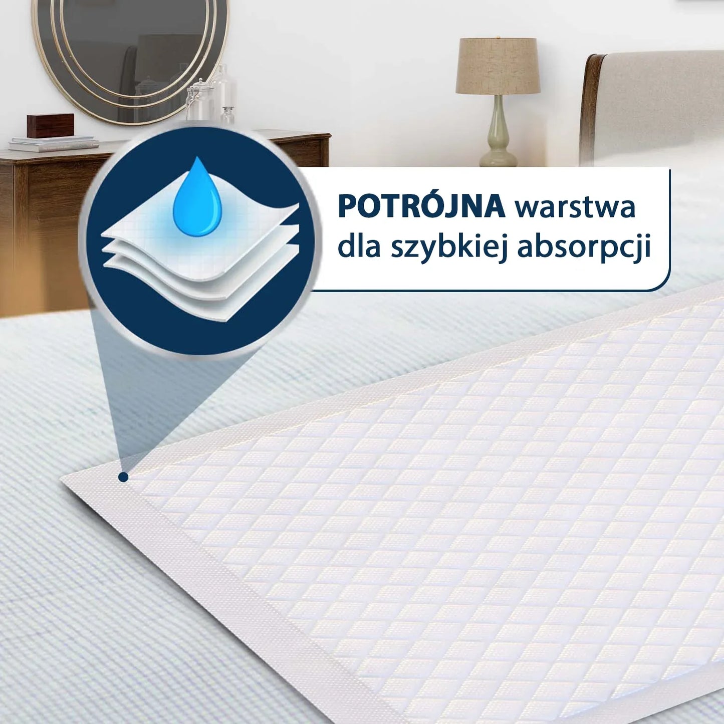 10 sztuk . Podkłady higieniczne poporodowe PREMIUM 60-90 cm